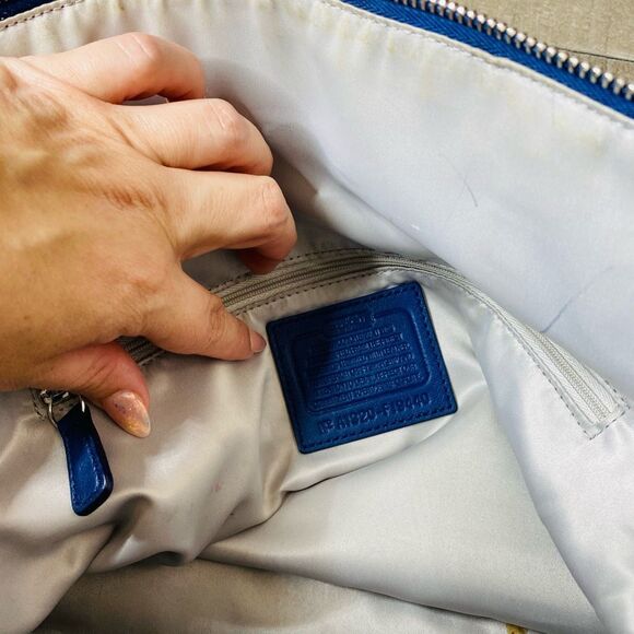 COACH Laura Large Designer Logo TOTE F18336 Luxury LEATHER BAG Purse - Picture 9 of 10